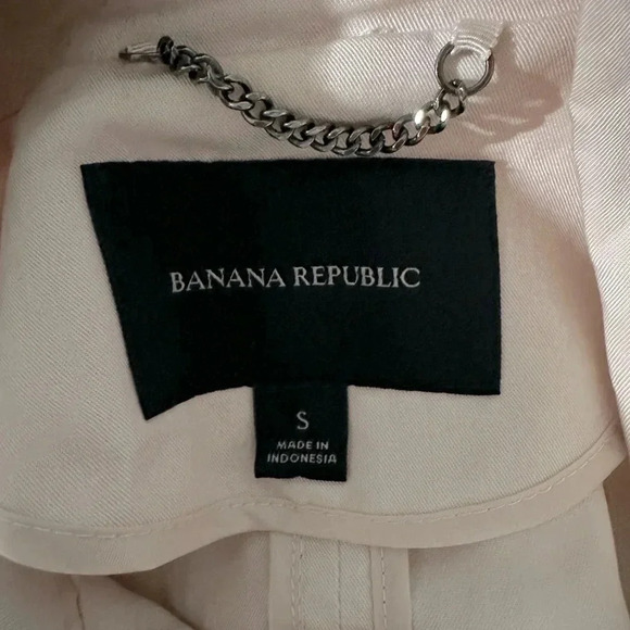 Banana Republic Drapey Moto Lightweight Jacket in Pastel Pink Pearl Size S Small - Picture 5 of 6